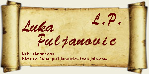 Luka Puljanović vizit kartica
